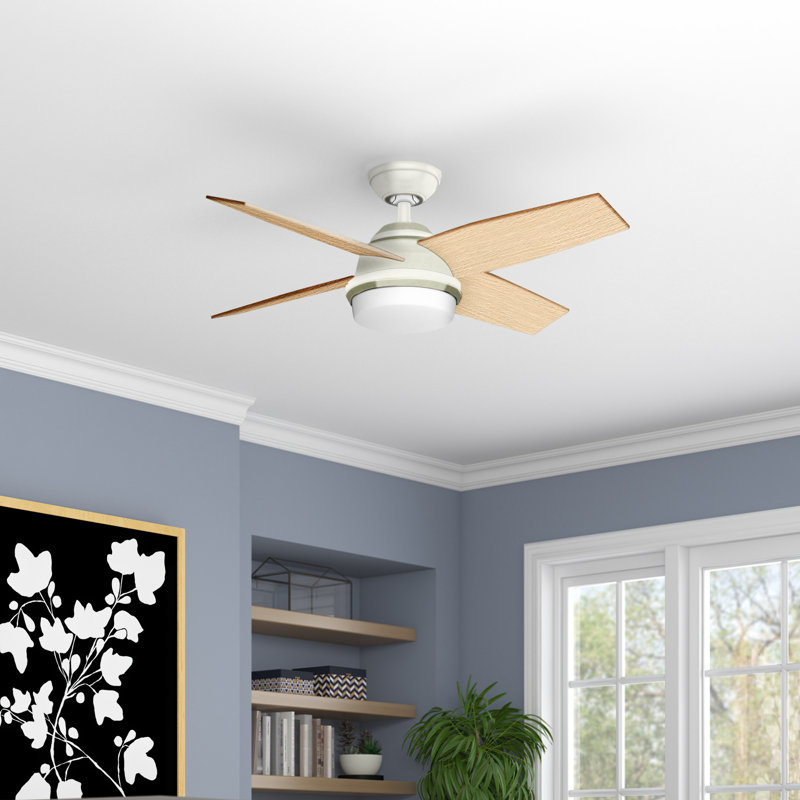 Hunter Fan 44'' Dempsey 4 Blade LED Standard Ceiling Fan with Remote